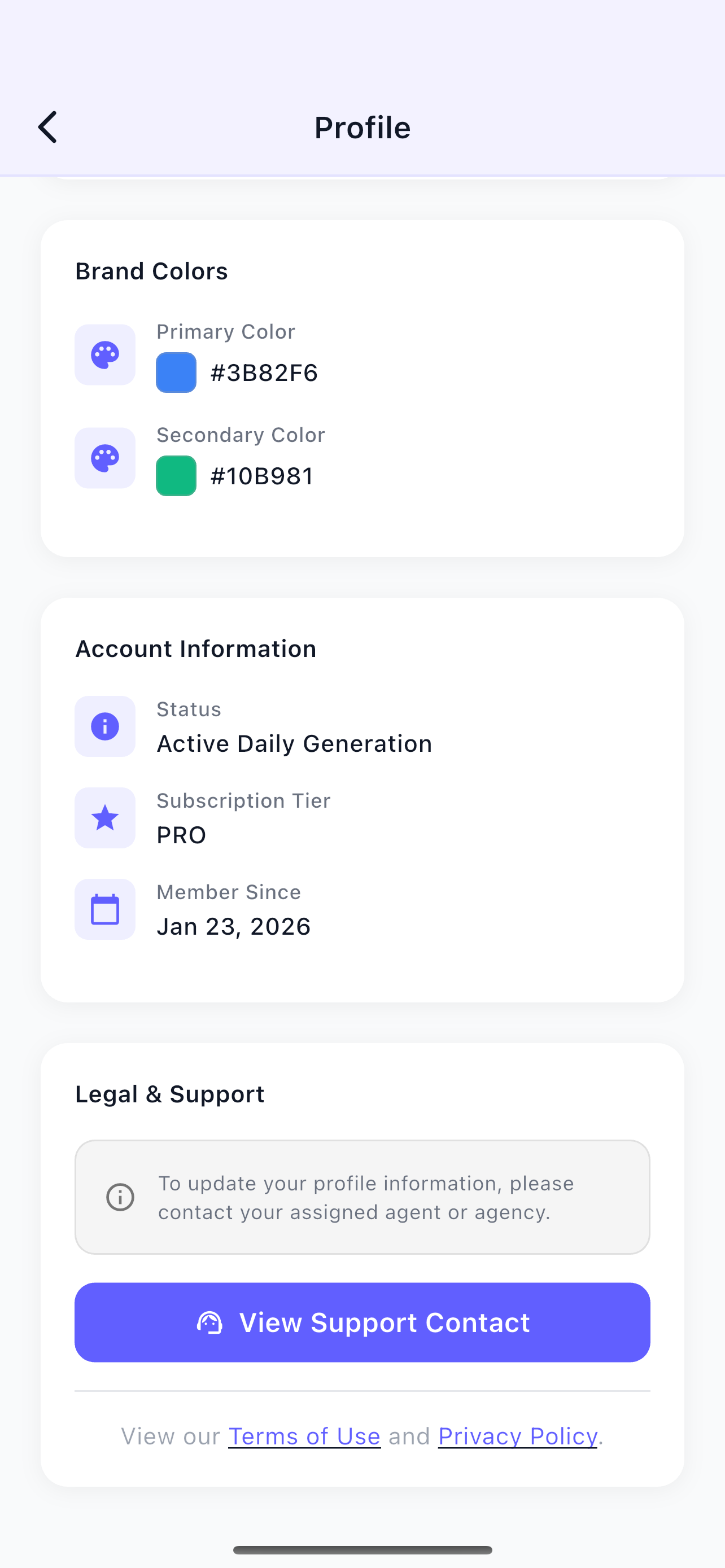 Mobile app screenshot 7