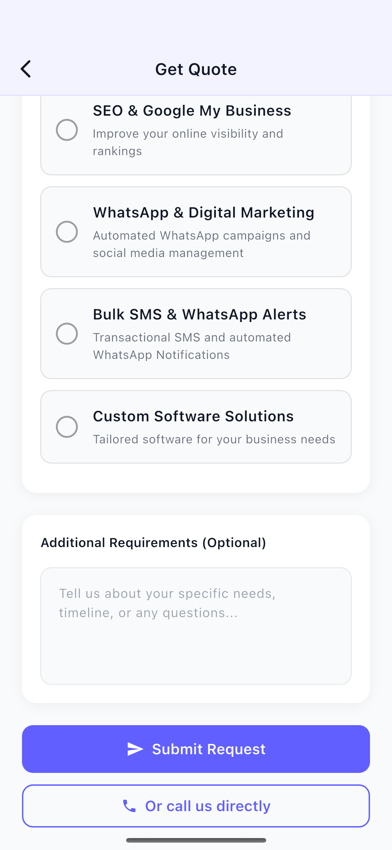 Mobile app screenshot 8