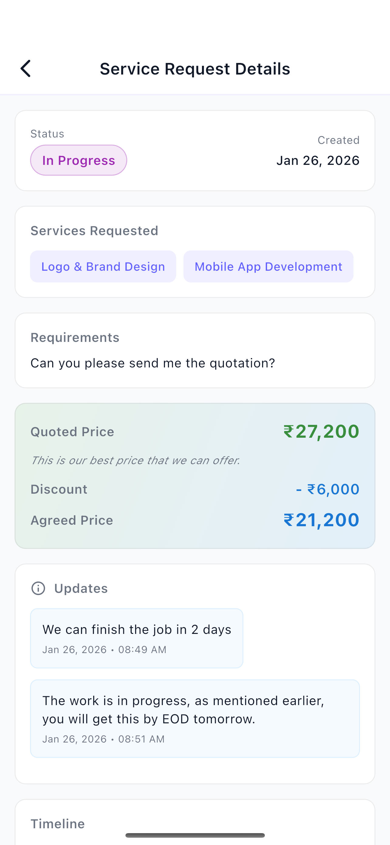 Mobile app screenshot 9